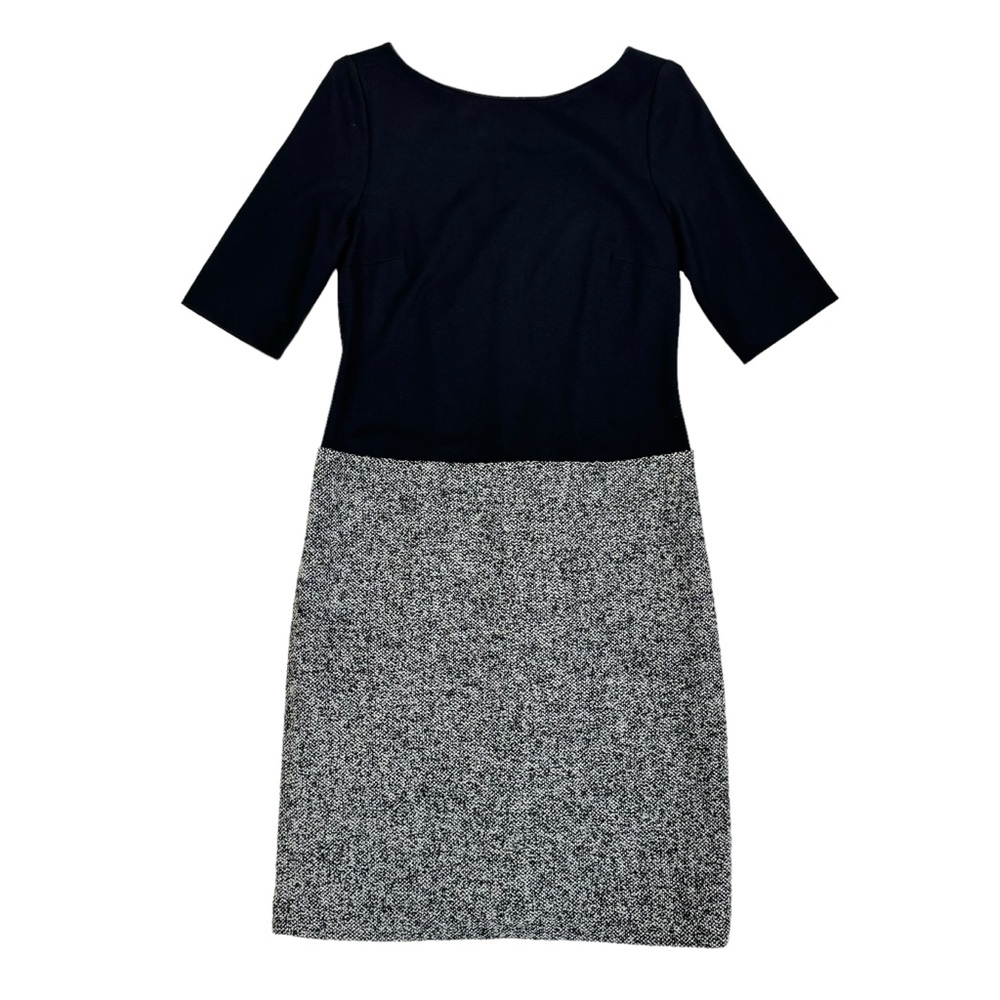 Talbots Stretch Knit Wool Tweed Career Pencil Dress Size 10P Office Business